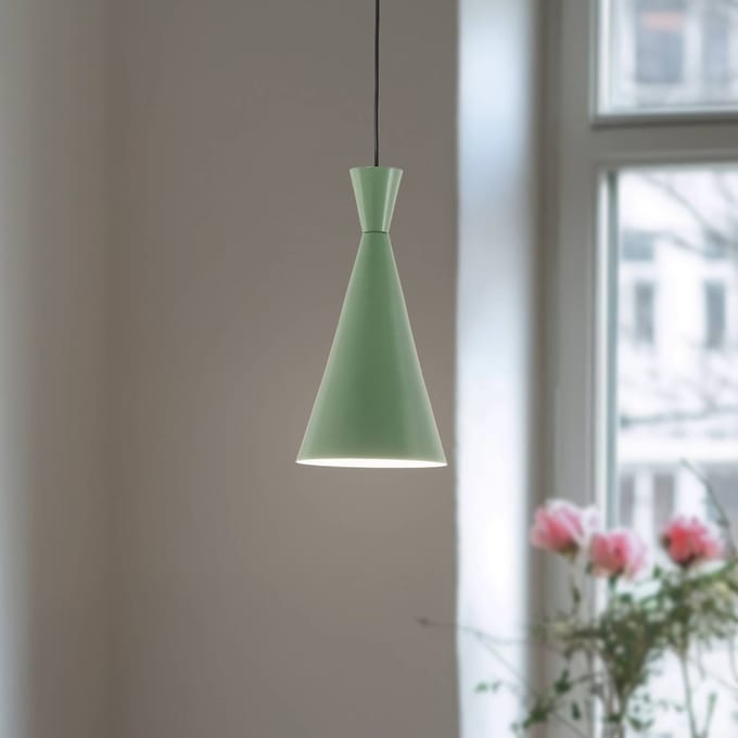 Opviq Hanglamp Tom, mintgroen, metaal, Ø 19 cm, E27