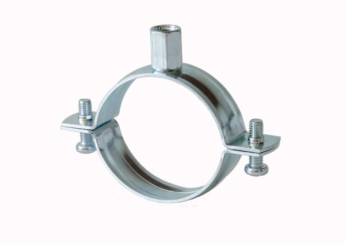 Dubbele schroefbuisklem zonder rubber – M8, 32–35 mm
