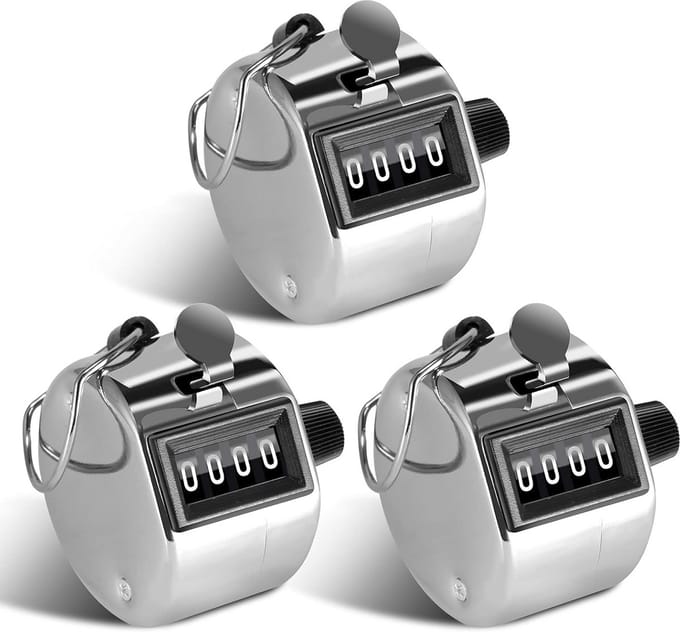 Solidchoice - Set van 3 Handtellers voor Sport en Inventarisatie
