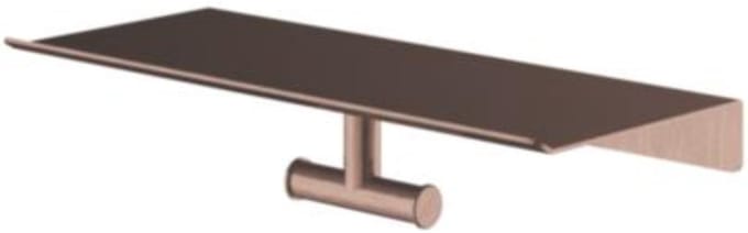 Hotbath &More Shelves - Dubbele Handdoekhaak - Voor Planchet - Geborsteld Koper PVD