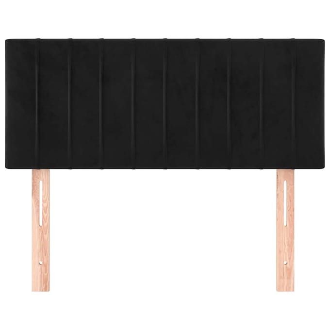 vidaXL - Hoofdbord - 100x5x78/88 - cm - fluweel - zwart