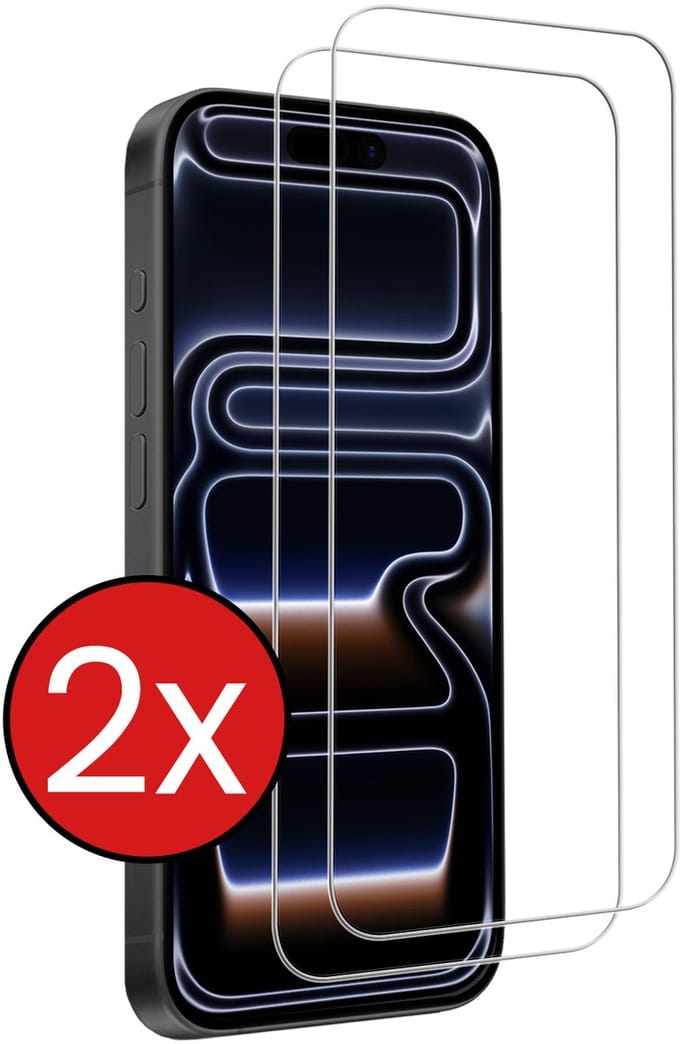 Screenprotector - 2 Stuks - Geschikt voor iPhone 17 Pro / 18 Pro - Volledige Dekking - Beschermglas - Gehard Glas - Tempered Glass - Screen Protector