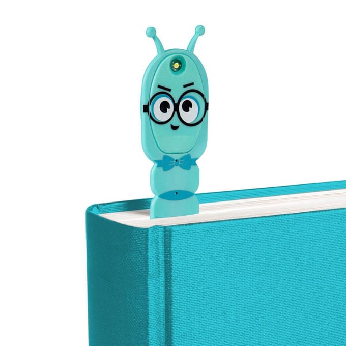Mondikaarten Flexilight Reading lamp Bookworm Aqua