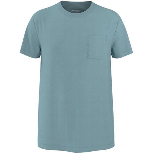 ESMARA MEN Heren T-shirt - Slim fit (Blauw, S)