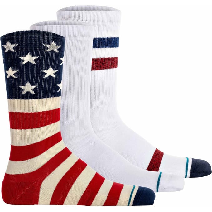 Stance heren casual 3P sokken the americana multi