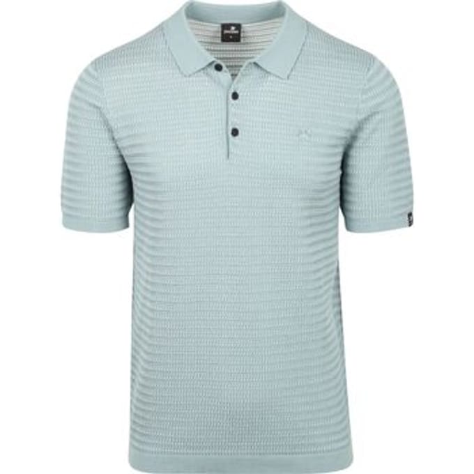 T-shirt Vanguard Knitted Poloshirt Arona Blauw