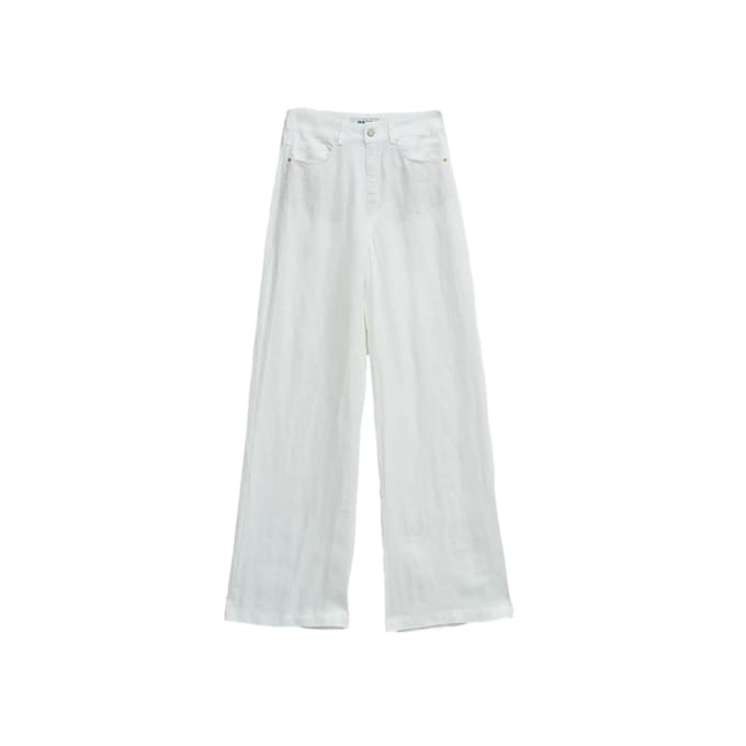 Linnen Wide Leg Broek Dames Salsa Jeans