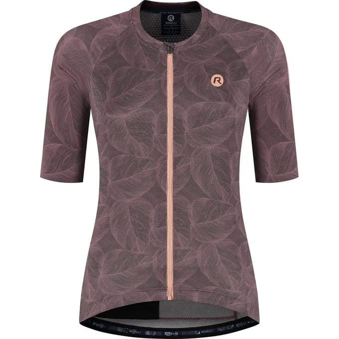 Rogelli Essential Graphic II Dames Fietsshirt - Korte mouw - Rood