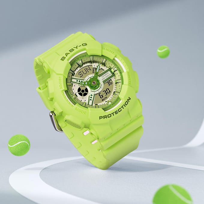 CASIO Baby G BA 110YK 3A BA-110YK-3APR Greeting Card yellow
