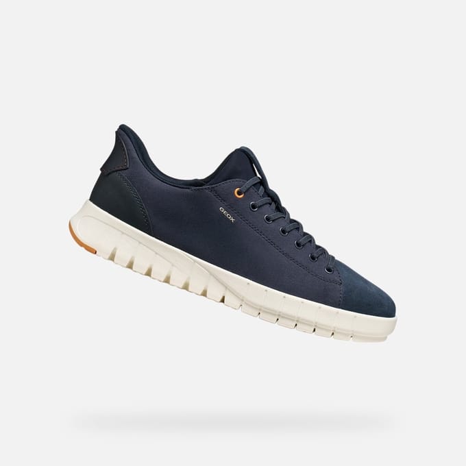 GEOX FLEXTRIDE PLUS HEREN Sneakers - MARINEBLAUW - Maat 41