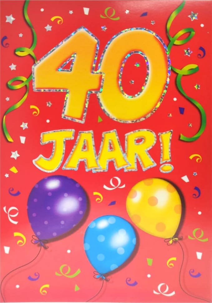 Verjaardagskaart - That Funny Age - 40 jaar - Met Envelop - Per stuk