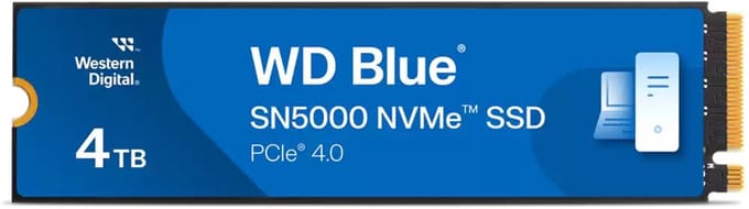 Western Digital WD Blue SN5000 NVMe 4 TB M.2 PCI Express 4.0