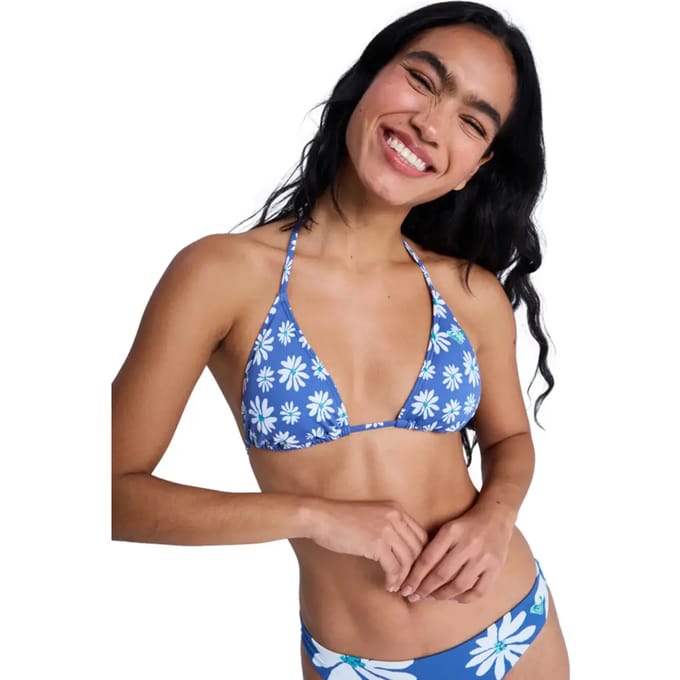 Roxy Essentials Pt Tiki Triangle Bikinitop Blauw XS Vrouw