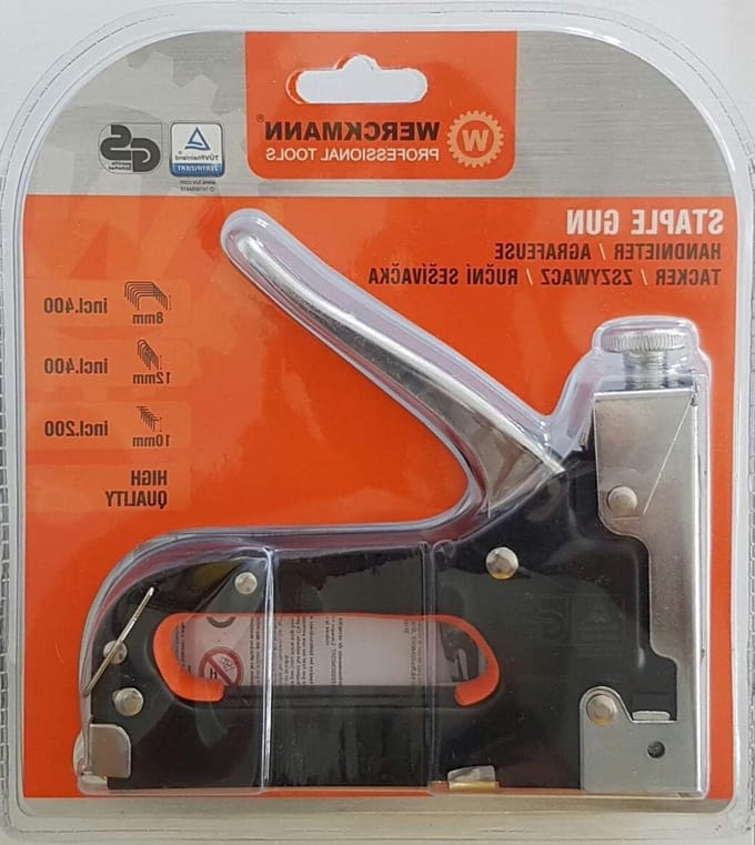 Professionele Nietmachine - Nietpistool Tacker - Meubels Stofferen - Robuuste Constructie - Full Strip - Zwart