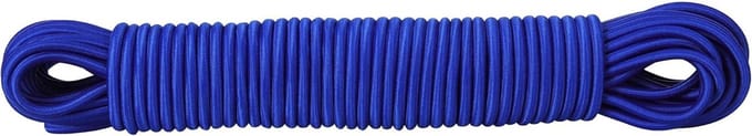 Sterk Elastisch Koord 20 Meter - Blauw Spanband voor Overtreksheets en Bevestiging