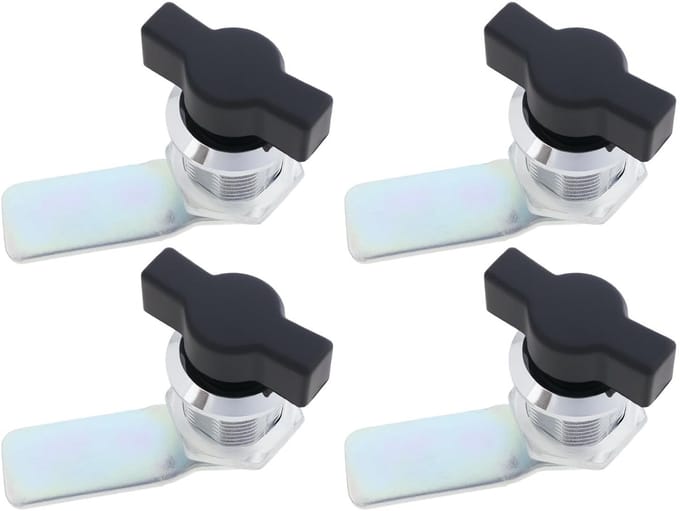 Dailygoods - Set van 4 T-Handvat Cam Locks voor Kasten en Lades