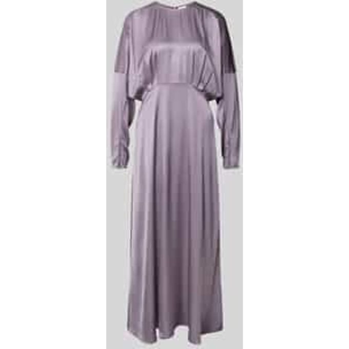 Maxi-jurk met extra brede schouders