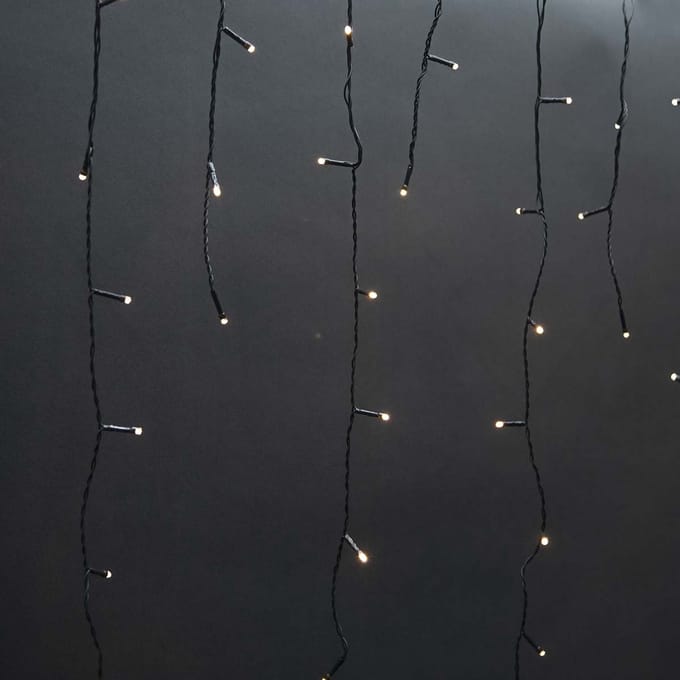 Nedis Decoratieve IJspegel Verlichting - 180 LED's - Warm Wit - 5.90 m - Licht effecten: 7 - Netvoeding