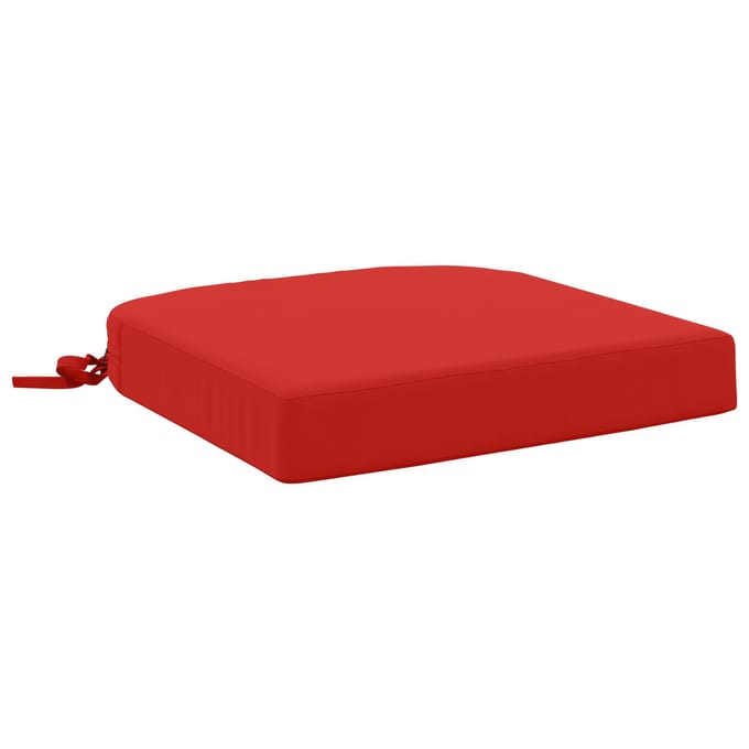 vidaXL - 1-delig - zitkussen - SOEST - 100% - Polyester - Rood - 40 - x - 40 - x - 7 - cm