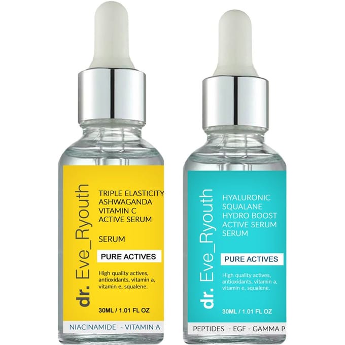 Squalaan actief serum 30ml + Ashwaganda serum 30ml