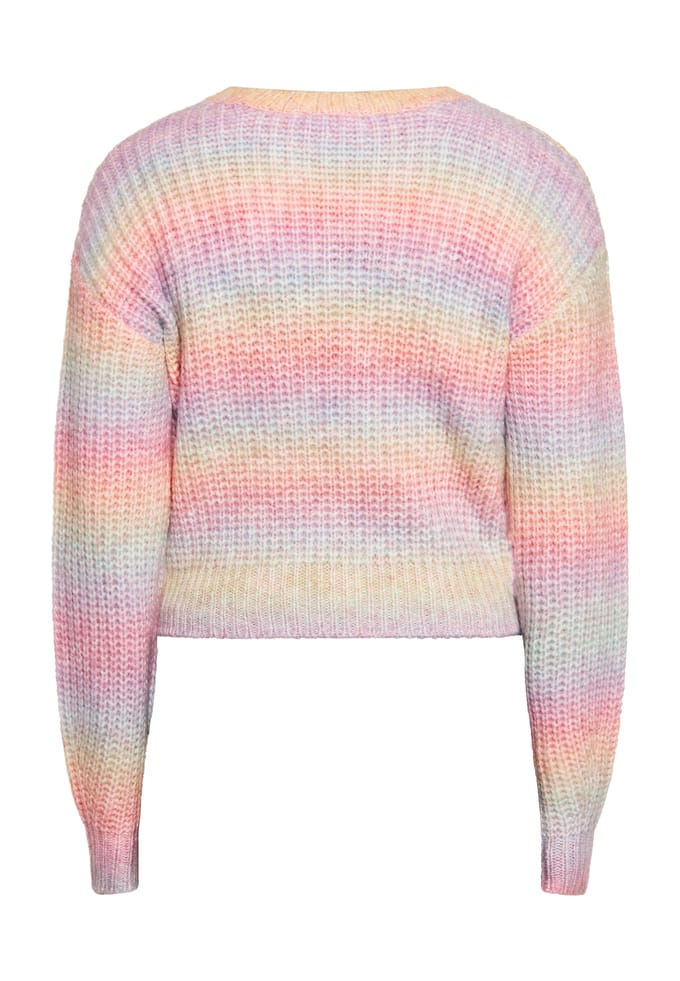 Mymo Gebreide trui Dames Regenboog veelkleurig