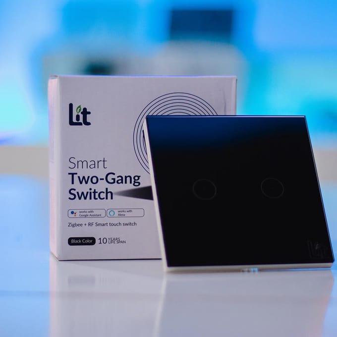 Lit - Smart Switch 2 gang