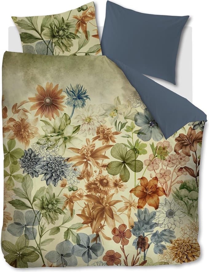 Beddinghouse Florian dekbedovertrek - Lits-Jumeaux - 240x200/220 cm - Groen