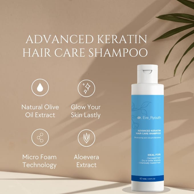 ErthSkin London Geavanceerde Keratine Haarverzorging Shampoo 100