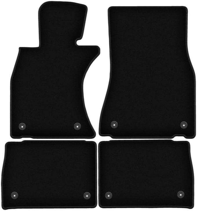 Wielganizator WLG-BASIC Serie - Autovloermatten - Zwart - Voor Lexus LS IV