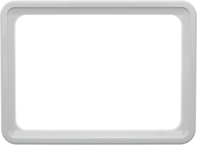 PrimeMatik - Frame voor borden en posters A6 150x110mm wit voor bewegwijzering