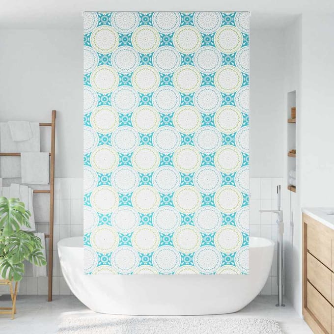vidaXL - Doucherolgordijn - 120x240 - cm - stofbreedte - 116 - cm