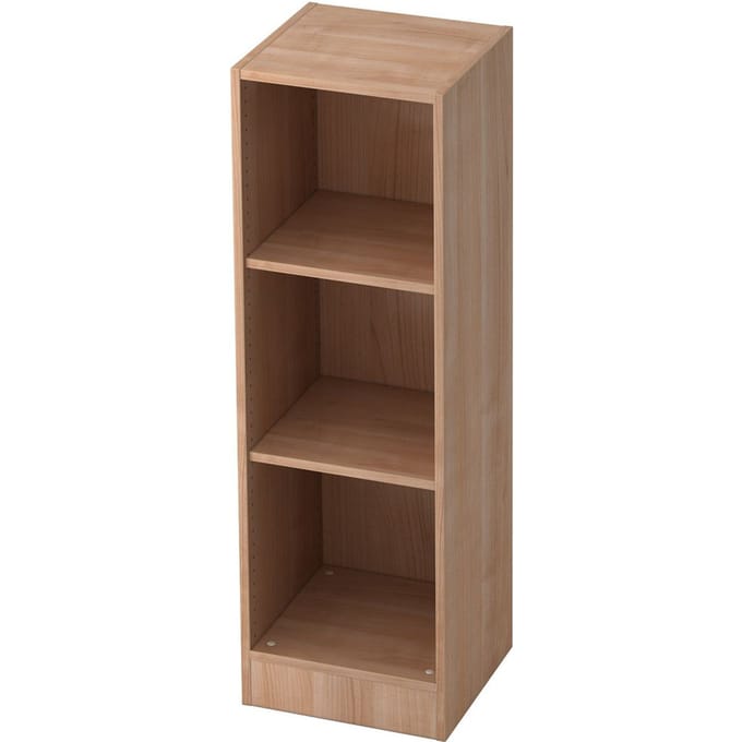 ULM boekenkast, 3 OH, spaanplaat, B 406 x D 400 x H 1270 mm, notendecor