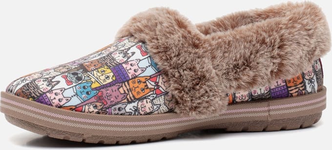 Skechers BOBS TOO COZY - CHIC CAT Dames Sloffen - Multi