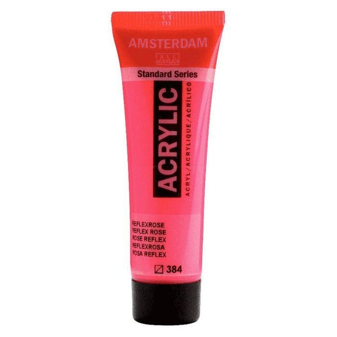 Verf - Acryl - 384 - Reflex roze - Amsterdam - 20ml
