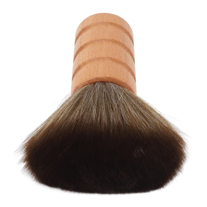 Heren Scheerkwast met Houten Handvat Nylon Gebroken Haarverwijdering Flexibele Scheerschuimkwast black