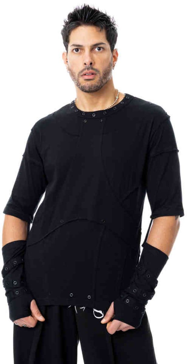 Heartless - Zeke Top - M - Zwart