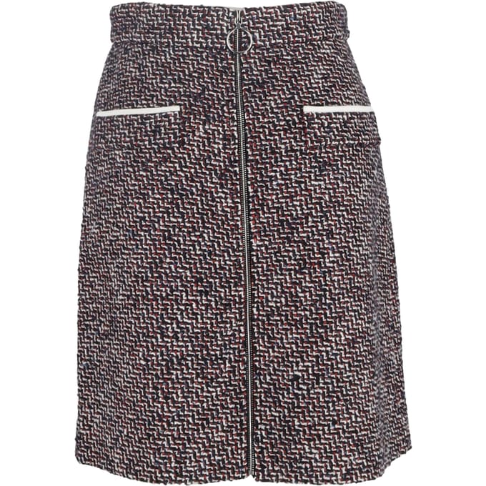 Maje Jiberty Tweed Minirok van veelkleurig katoen