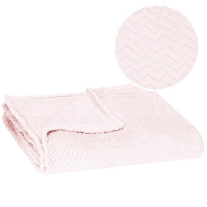 Springos Plaid | Sprei | Deken | Woonaccessoires | 200x220 cm | Lichtroze