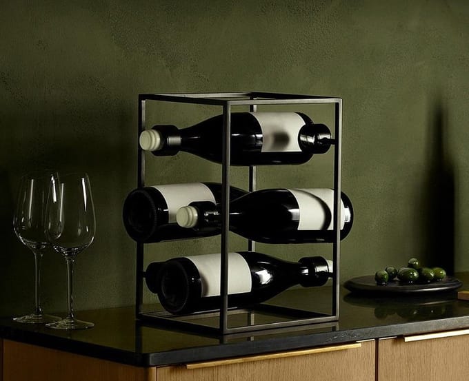Eva Solo - Nordic Kitchen Wijnrek Cube - Metaal - Zwart -