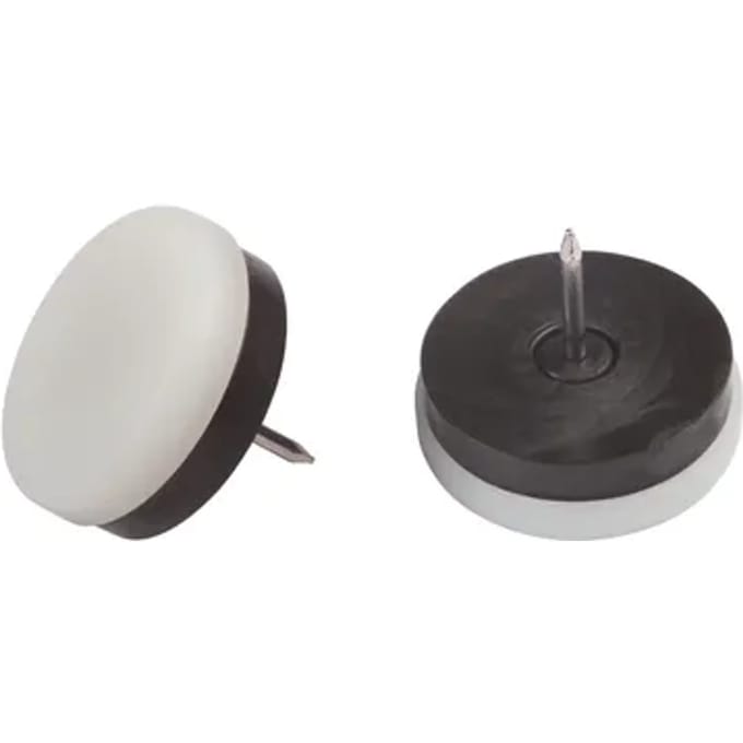 Fix-o-moll Meubelglijder - Nagelbaar - Kunststof - Diam. 30mm - Rond - 4 Stuks