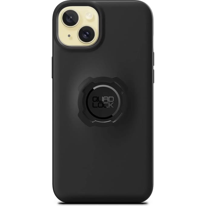 Quad Lock® - Geschikt voor Apple iPhone 15+ PLUS - Telefoonhoesje - Case Cover - Zwart