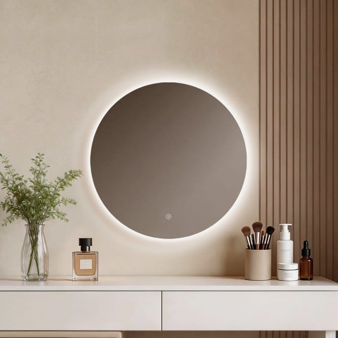 EMKE Badkamerspiegel - OLM03 - 6500K Koud Wit & Dimbaar - Frameloos - 50CM