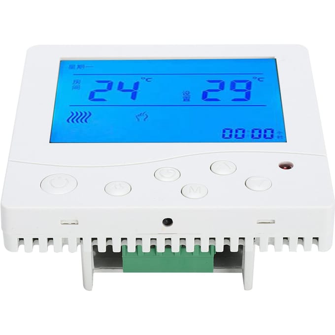 8802RH Digitale Thermostaat LCD Scherm Waterverwarming Temperatuurregelaar 5 graden Celsius 45 graden Celsius AC220V blue
