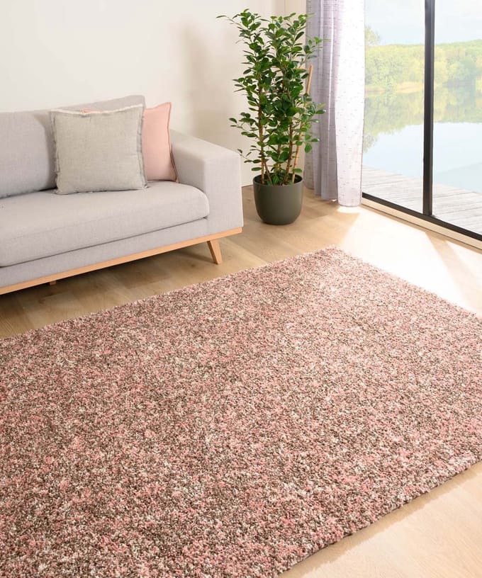 Hoogpolig vloerkleed - Blend roze/beige 120x170