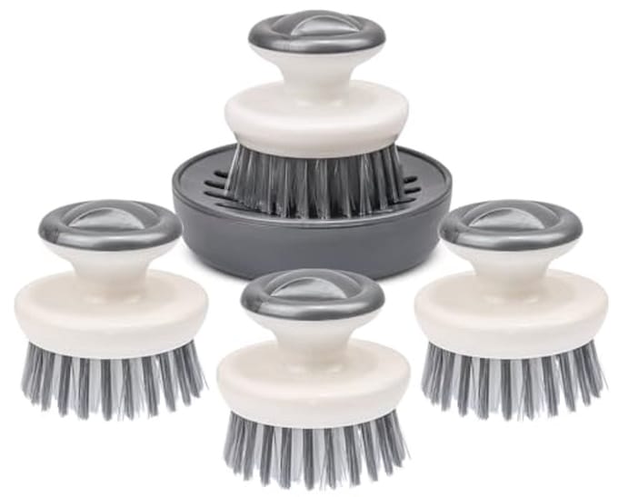 Zachte Afwasborstel met Handvat - Heavy Duty Keukenreiniger (5 Stuks)
