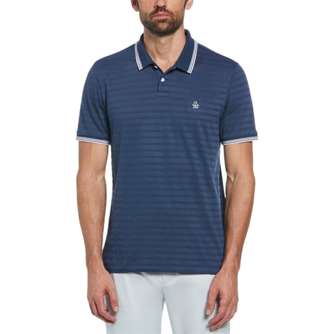 Original Penguin Heren getipt poloshirt Regular (Sargasso Zee)