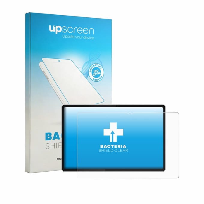 upscreen - Screenprotector voor Lenovo Tab Plus Gen 2 - Folie Beschermfolie transparant antibacterieel