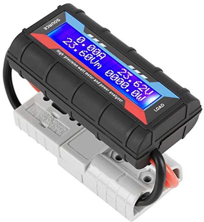 High Precision Power Meter 4.8V-60V - Voltage Amp Meter Analyzer with LCD Display for Battery, RC, Solar Applications