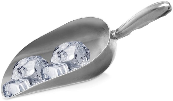 Meelschep Aluminium 200 ml - Voedselschep - Voerschep - Ijsschep - Schep - Lepel