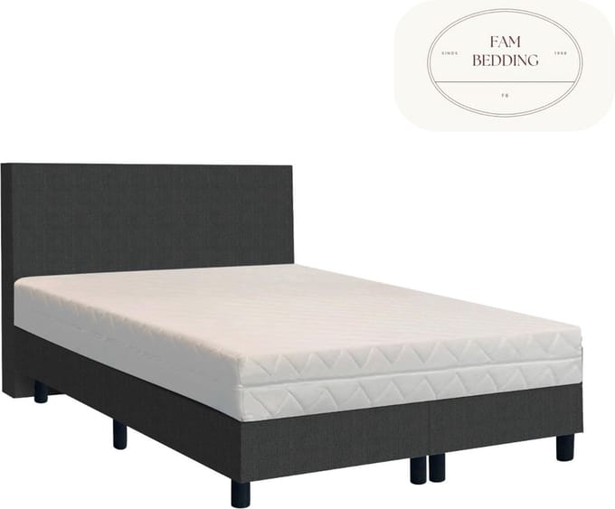 2 Persoons Boxspring Björn Antraciet 180x200
